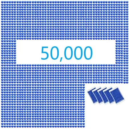 Gel Blaster Ammo 50,000 Bullets - Blue - 7 to 8 mm