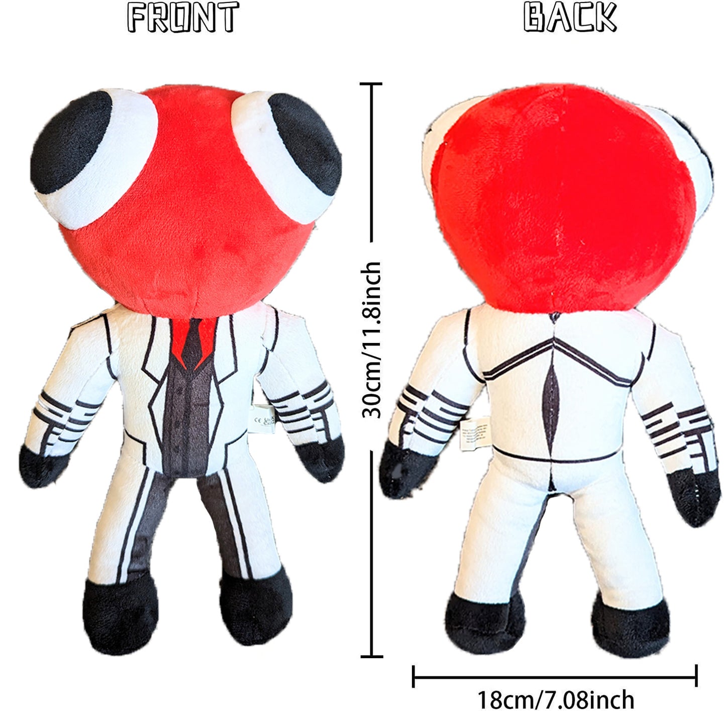 Rainbow Friends Red Plush Teddy