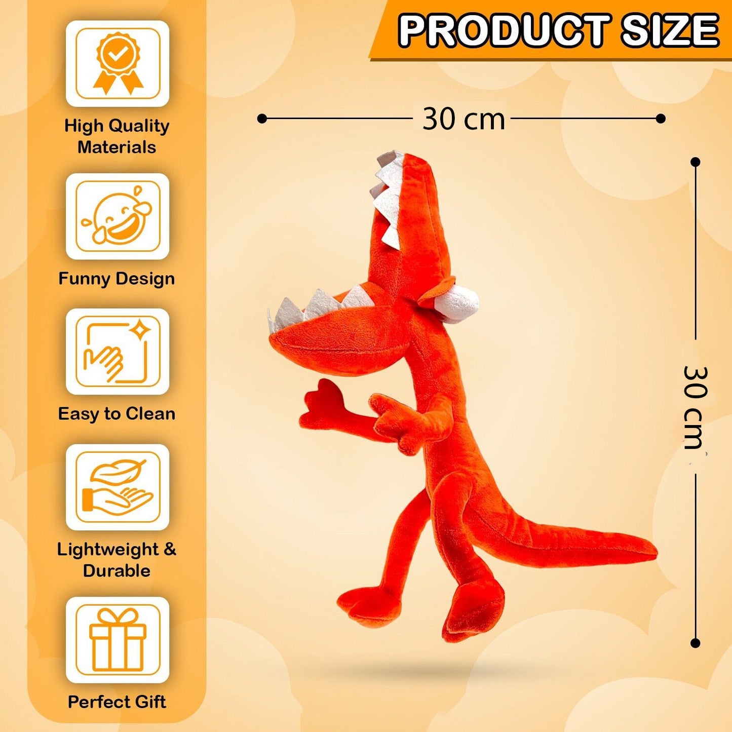 Orange Rainbow Friends Plush