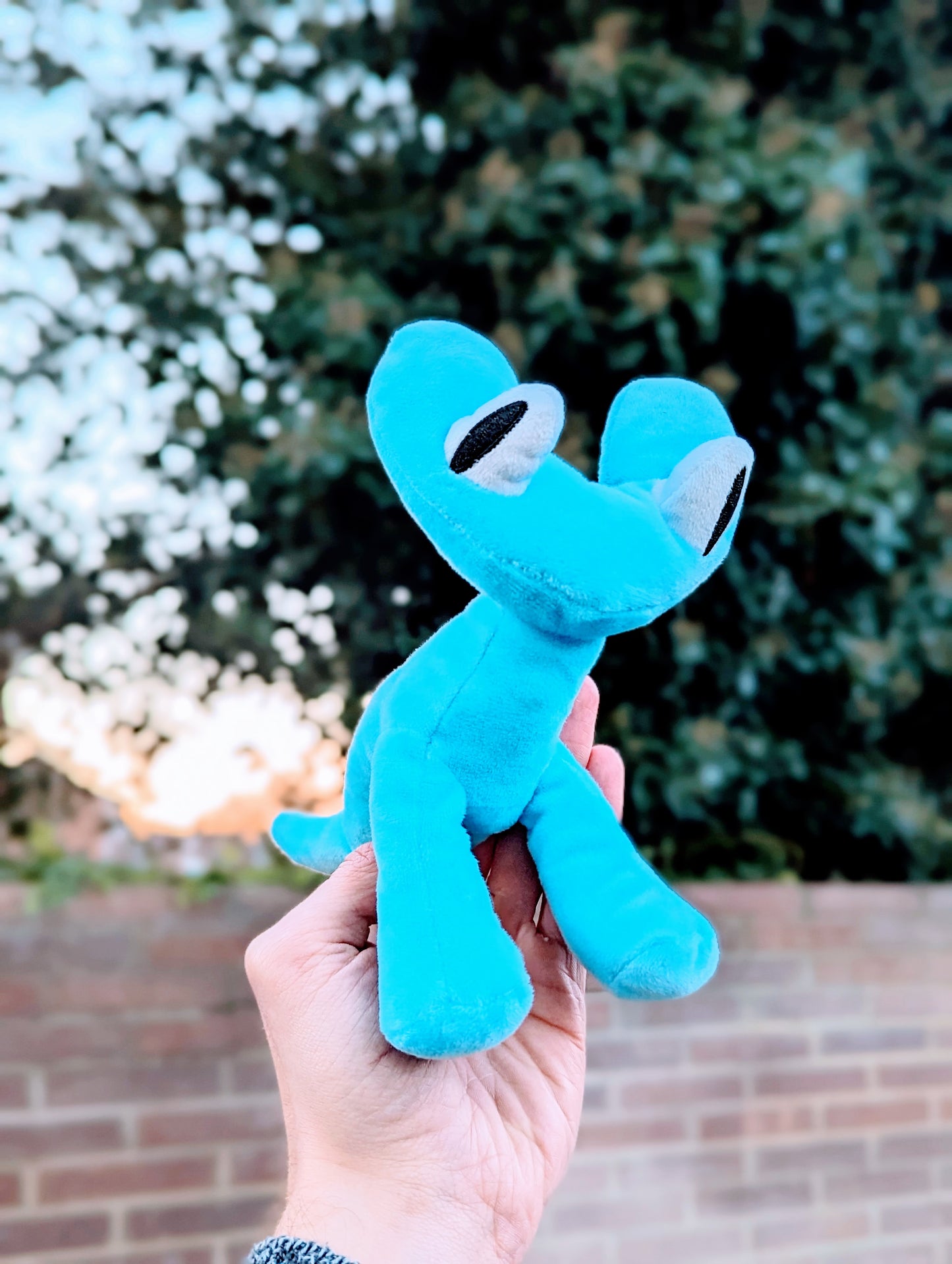 Cyan Rainbow Friends Plush Teddy Toy