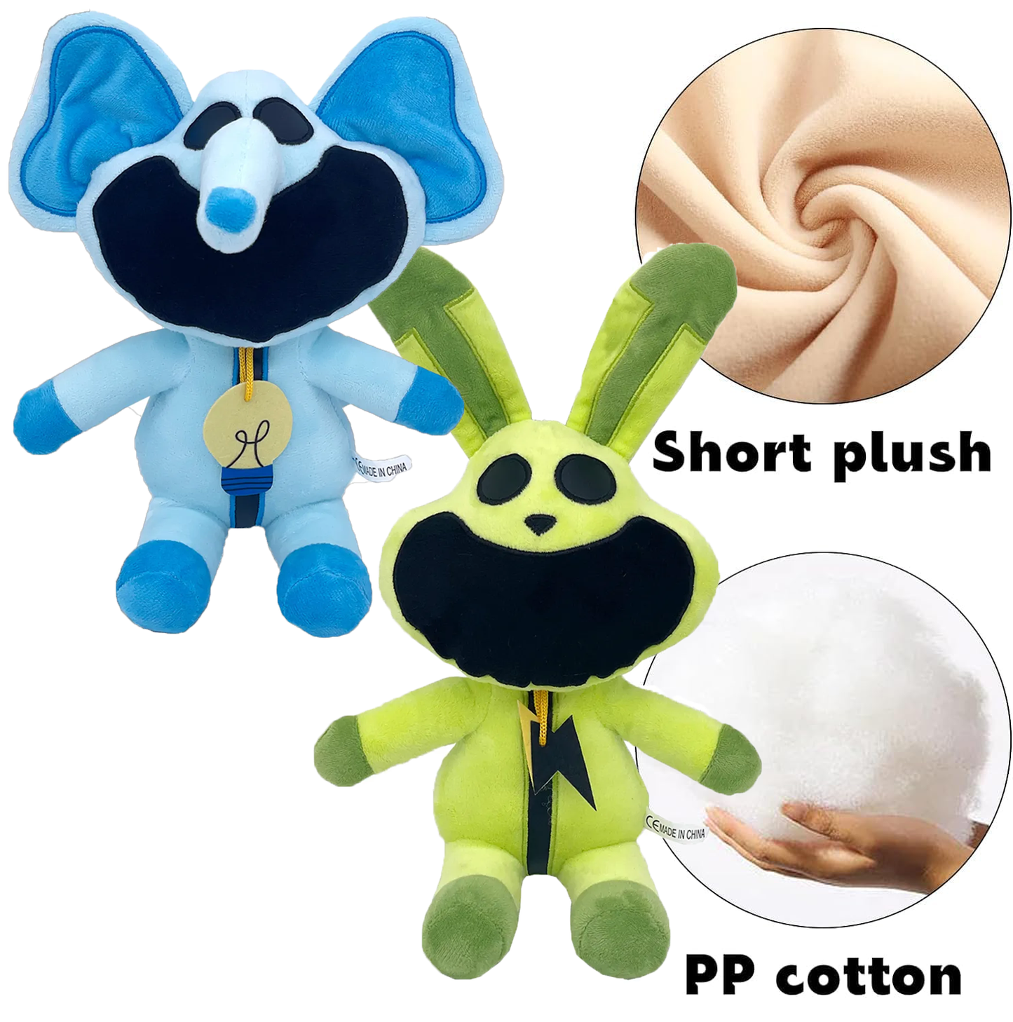 Smiling Critters Plush Set of 8 Stuffed Toys