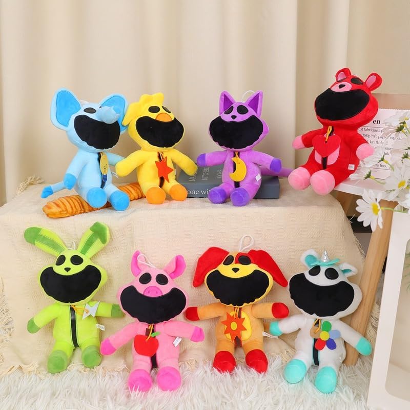 Smiling Critters Plush Set of 8 Stuffed Toys
