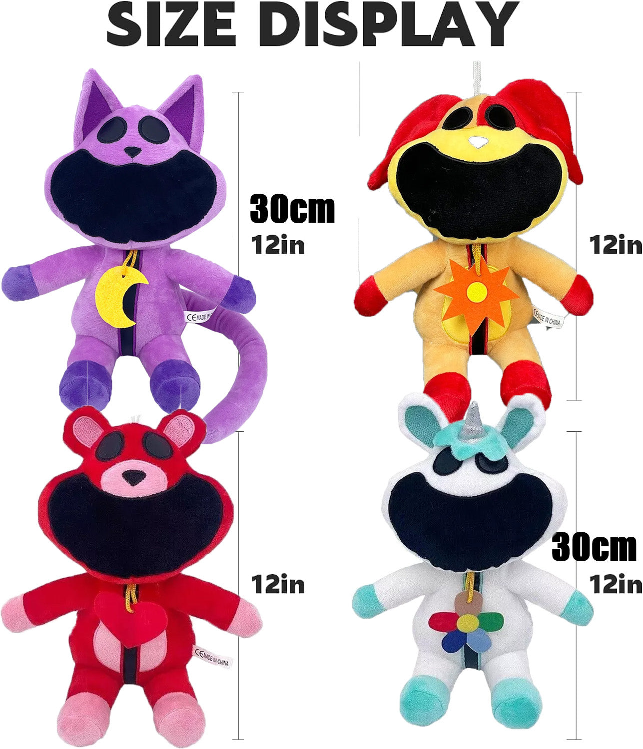 Smiling Critters Plush Set of 8 Stuffed Toys