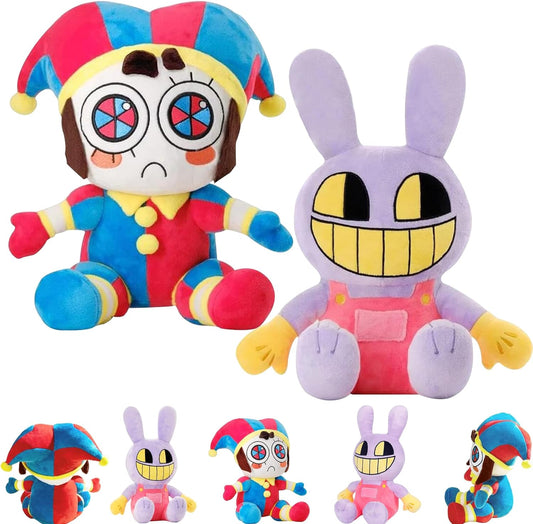 The Amazing Digital Circus Plush Stuffed Jax & Pomni Teddy Pack of 2