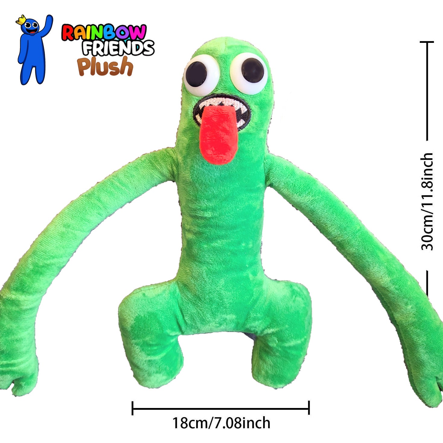 Green Rainbow Friends Plush Teddy Toy