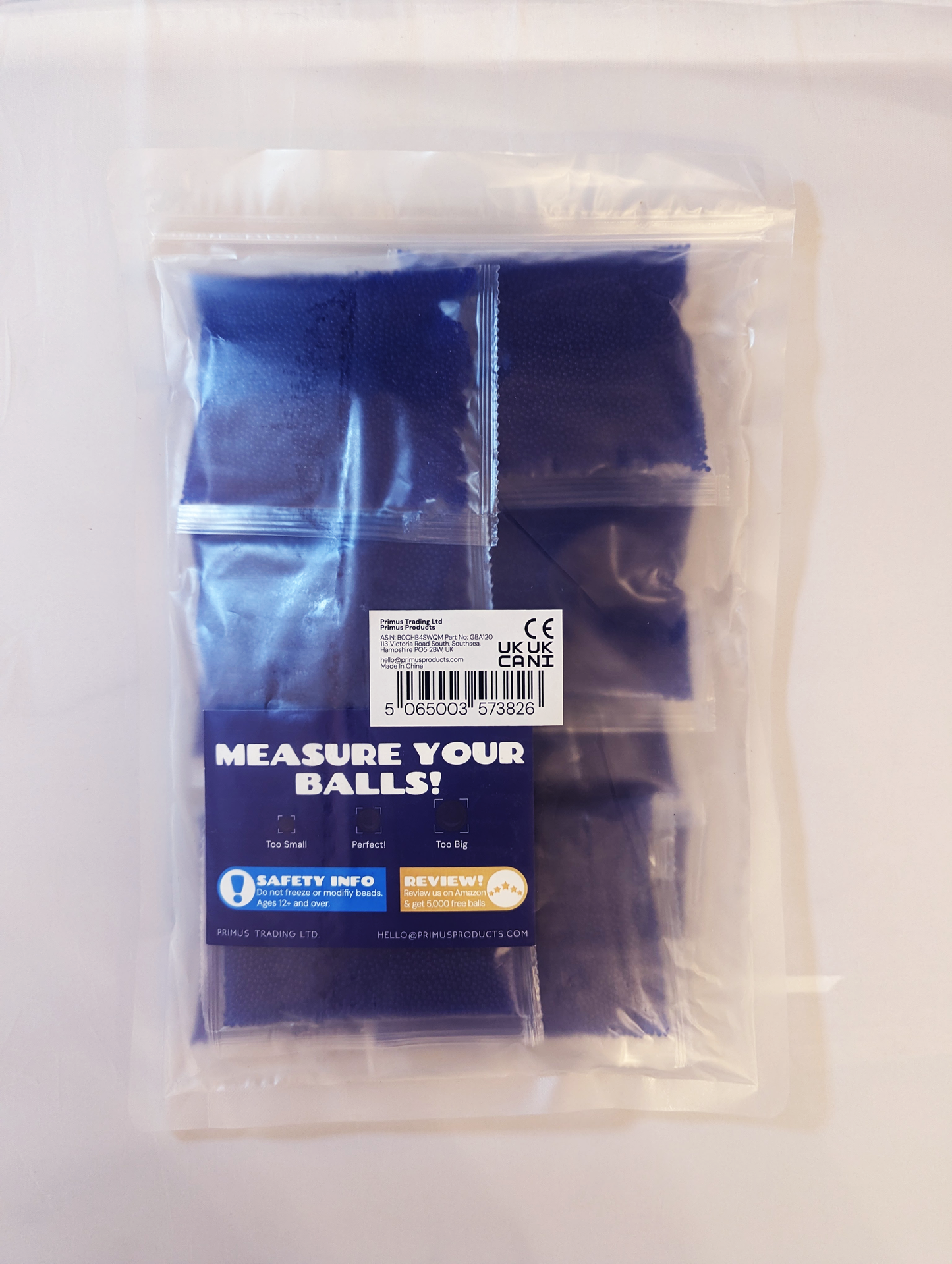 Gel Blaster Ammo 120,000 Bullets - Blue