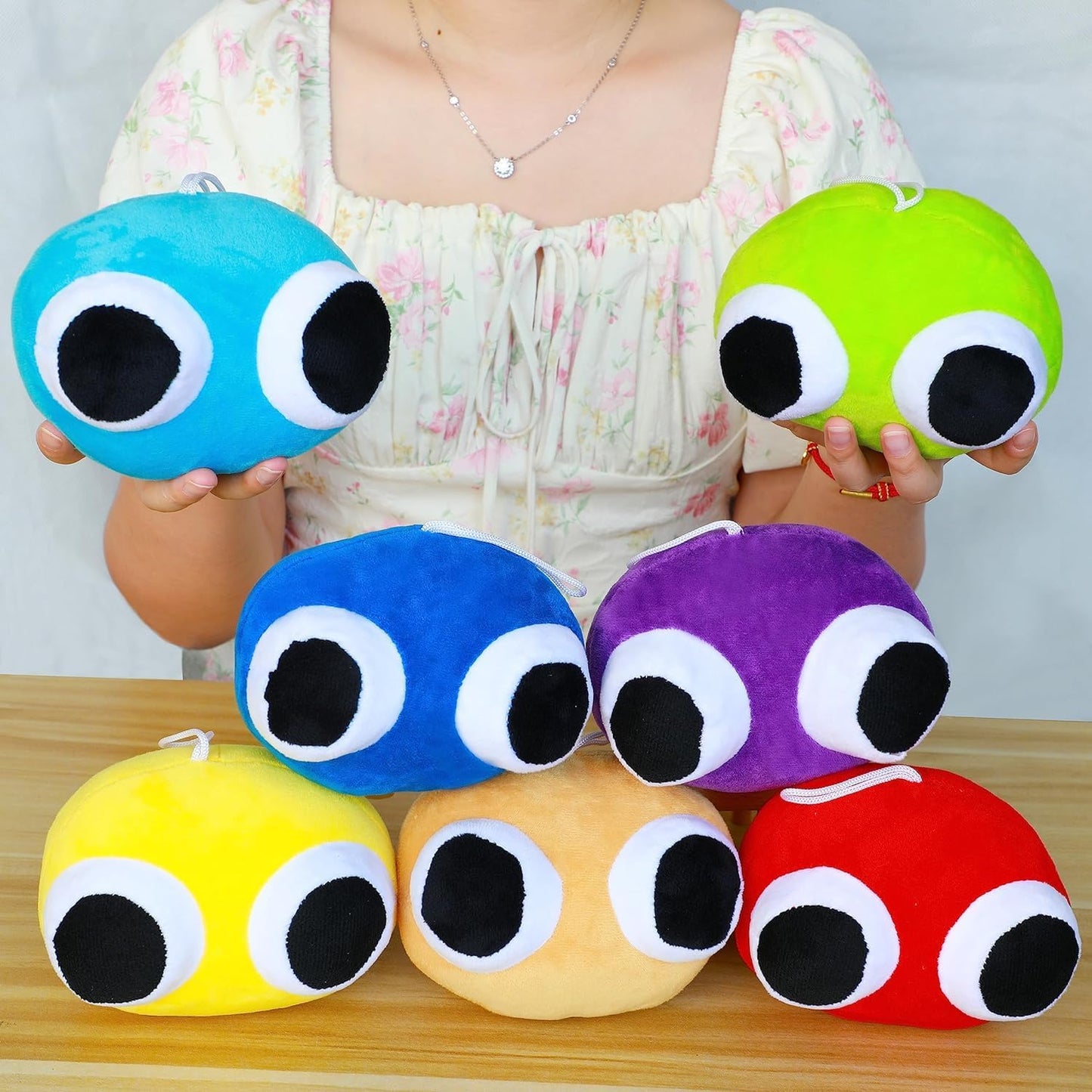 Rainbow Friends Plush Lookies Set of 7 Colours