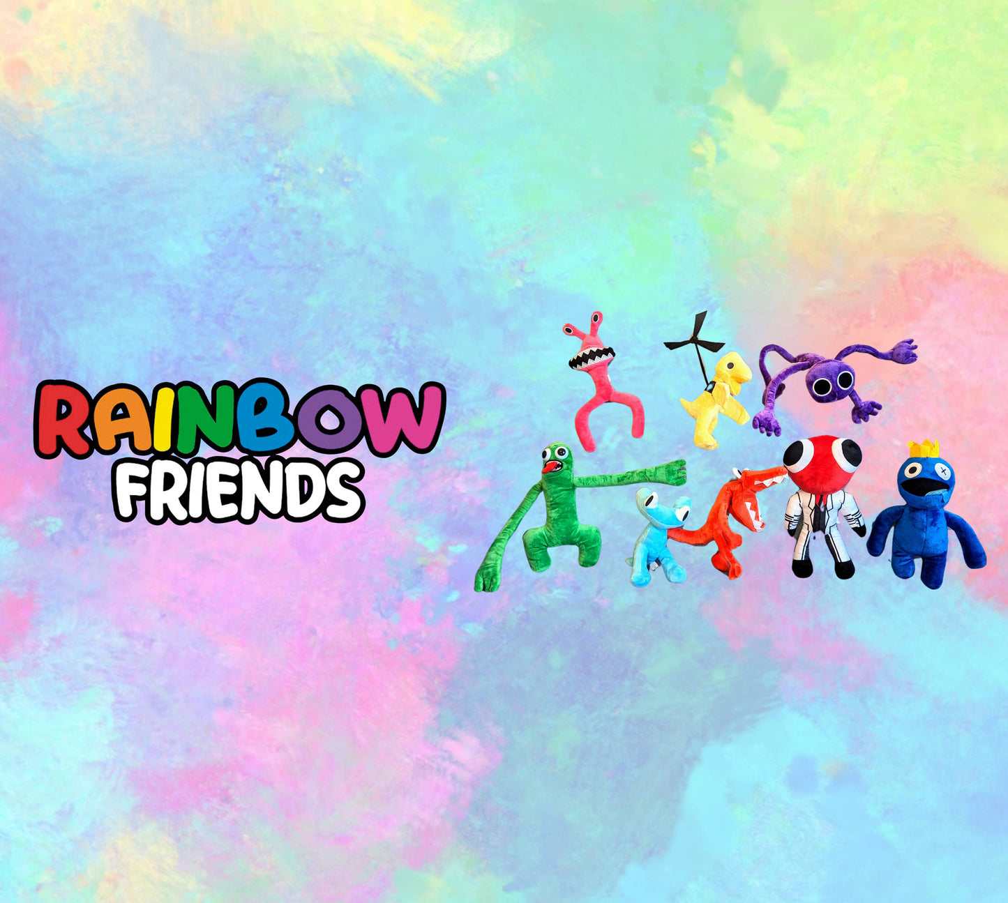 Rainbow Friends Set of 8 Plush Toy