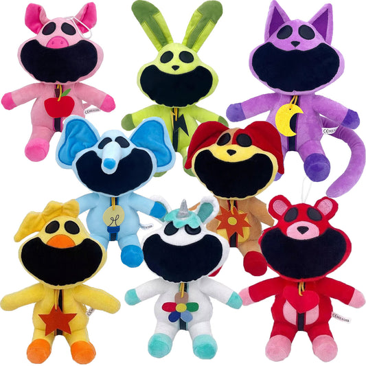 Smiling Critters Plush Set of 8 Stuffed Toys